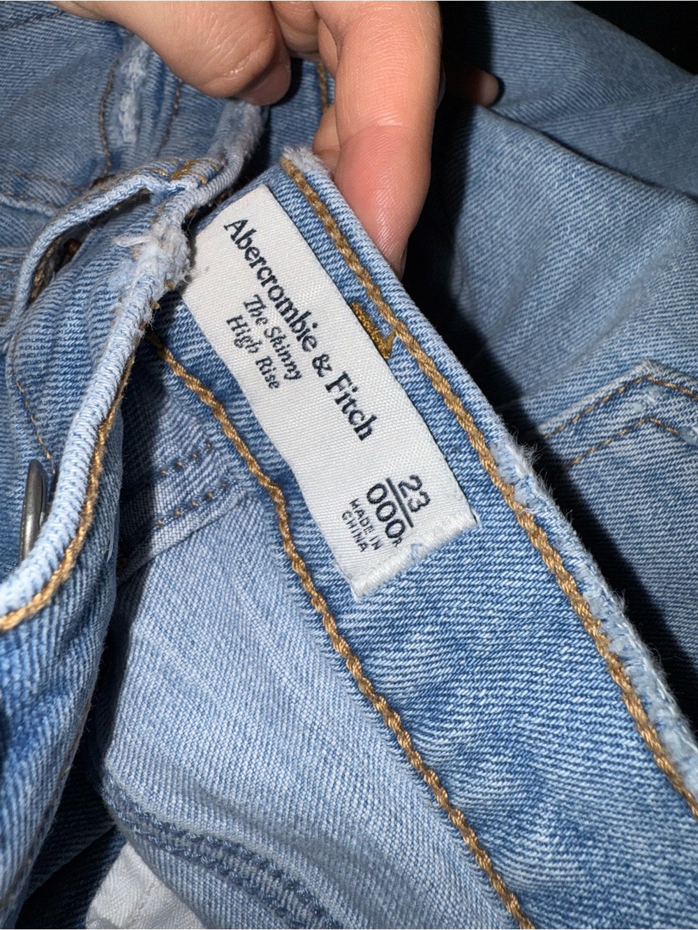 Abercrombie & Fitch distressed high rise skinny jean - Picture 2 of 3